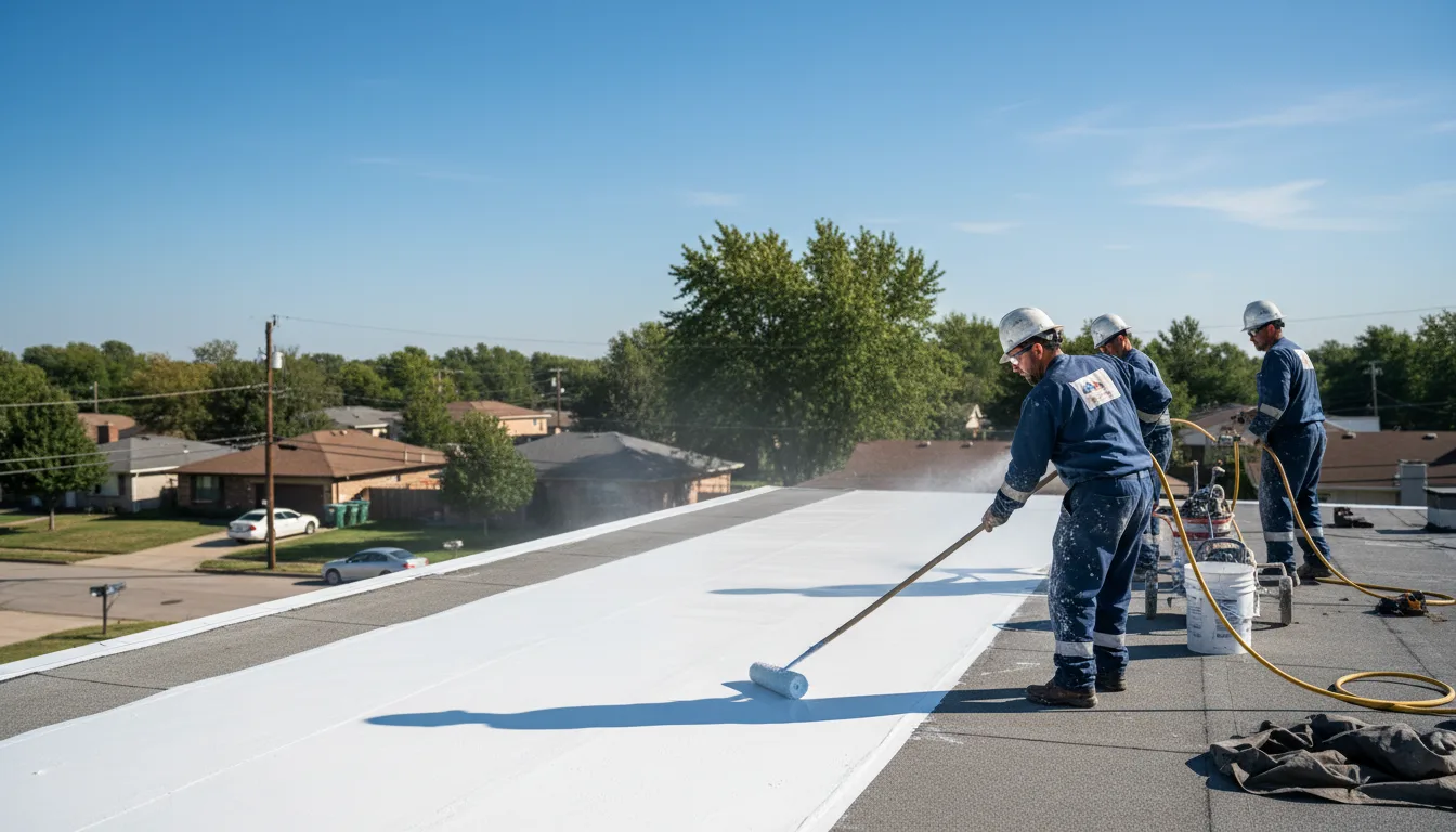 Commercial roof coating in Sheffield, AL near me